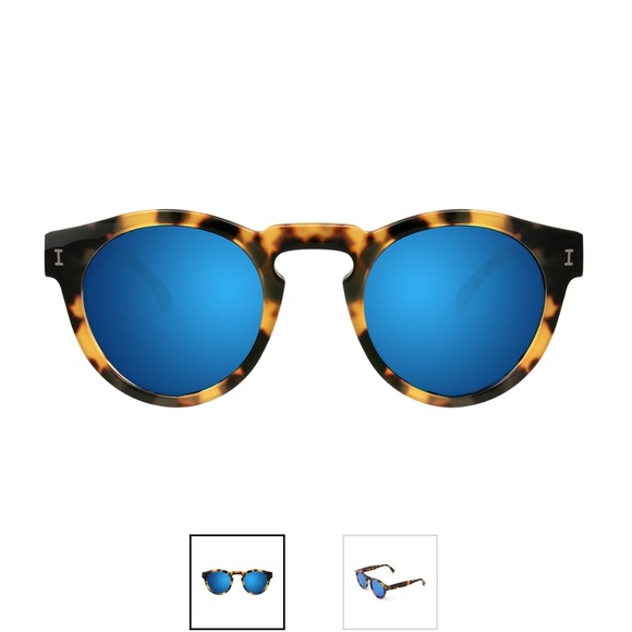 Illesteva Accessories - Illesteva Leonard sunglasses in Tortoise/Blue Mirror